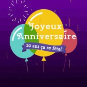 anniversaire age 20 ans animé